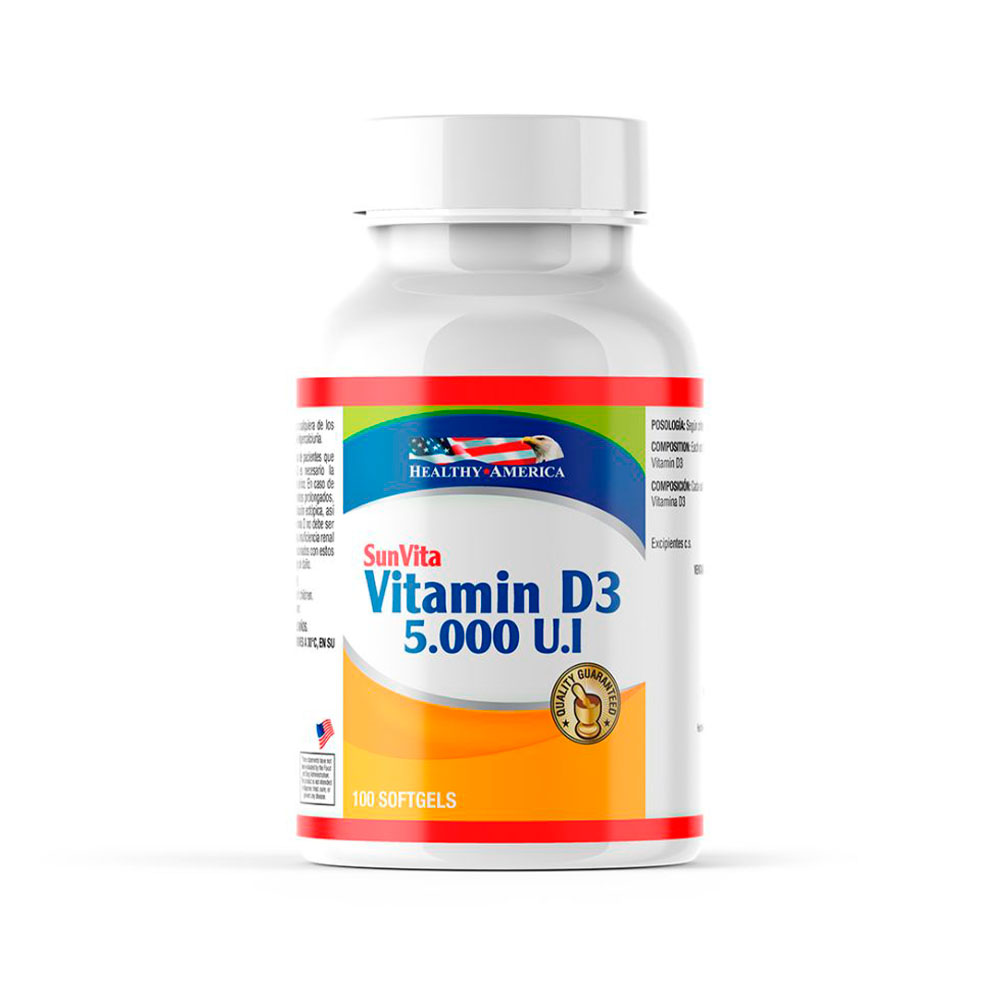 Vitamina D3 5000IU 100 Softgels