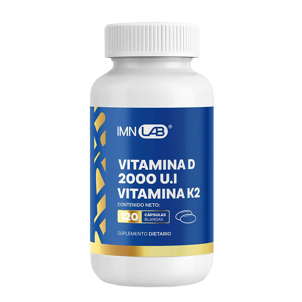 Vitamina D2000 + K2 120 Cápsulas IMN
