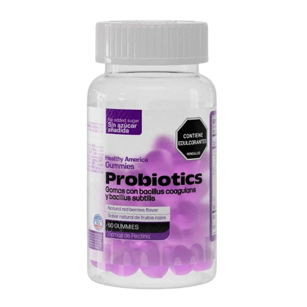Probióticos 60 Gomitas Healthy América